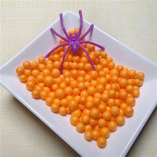 Perles en mousse pour cible visqueuse