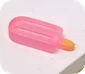 Mini breloques popsicle en résine – Accessoires décoratifs transparents de couleur unie
